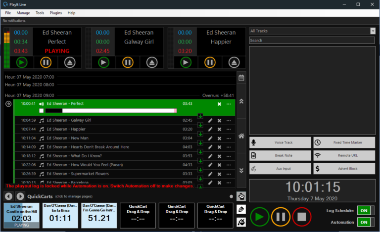 Shoutcast 2 Live Broadcasting - Media Control Panel